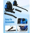 thumbnail image 6 of Leaf Blower, Gas Blower, Gas Leaf Blower for Lawn Care, 2 Stroke Engine 900CFM Air Volume Tank Leaf Blower 75.6CC Gas Powered Backpack Snow Blower, 6 of 10