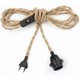 thumbnail image 2 of 2 Pairs Hemp Rope Pendant Light Cable 4.5m, E27 Outlet Switch with Bulb Cable Cord for DIY Light Industrial Pendant Light, 2 of 4