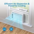 thumbnail image 5 of Bingirl 6000 BTU Window Air Conditioner without WIFI | Cools 250sq.Ft Room, Energy - Saving with Remote, Timer Function and Easy Install Kit, 115V/60Hz, 5 of 5