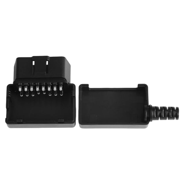 Sidaley Adaptador de conector para coche, interfaz de 16 pines, cubierta de carcasa de enchufe macho, adaptadores fiables, herramienta de Vehículos, repuestos y accesorios Mis