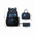 thumbnail image 3 of UJNDER Kids Starry Sky Backpack with Matching Pouch and Pencil Spacious 3 Piece Set for Boys and Girls Everyday School Use,Dark Blue,Mid, 3 of 4
