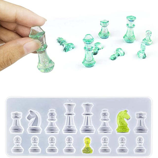 Vaidha Plateau de Jeu en Résine Plateau en Résine Époxy Moulage pour Bricolage