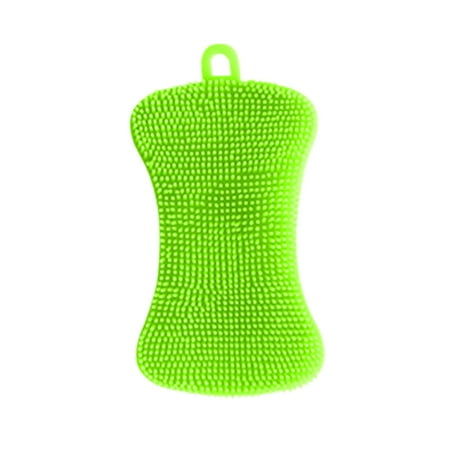

Qwtwty Scrub Brush Super Soft Dishwashing Brush Thickened Cleaning Brush Kitchen Dishwashing Cloth Soapy Scouring Pad on Clearance