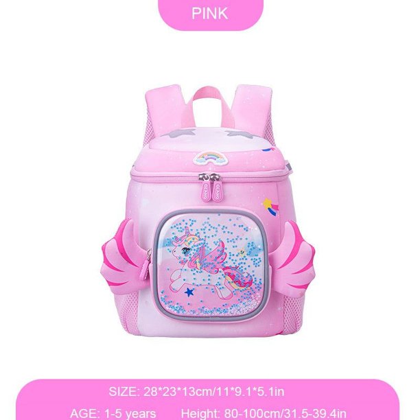 GREATOP Elementary School Kindergarten Elementary Toddler Backpack, Waterproof Backpacks Unicorn Backpacks, Casual Backpacks For Girls, Ages 1-7 As A School Opens Gift