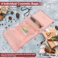 thumbnail image 2 of Unique Bargains Makeup Bag 4 in 1 Detachable Travel Cosmetic Bag for Women Toiletry Bag Waterproof and Durable Make Up Bag with Multiple Compartments Pink, 2 of 7