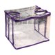 thumbnail image 1 of Organizador de almacenamiento de libros Clear PVC Bookshelf plegable Versátil Versátil Capacidad Espaciosa Protección de la capacidad Protector del Púrpura, 1 of 8