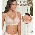 thumbnail image 5 of Curyon Women's Minimizer Bra Comfort Non Padded Wireless Full Figure Plus Size Bras,48G, 5 of 6
