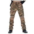 thumbnail image 2 of Munlar Cargo Pants For Men,Men Casual Slim Fit Zipper Wear-resistant Training Suit Camouflage Trousers, 2 of 4