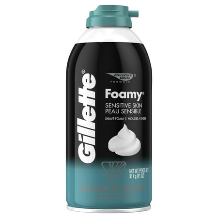 Shaving Soap Cream - (4 Pack) Gillette Foamy Sensitive Shave Cream 11oz