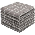 thumbnail image 1 of 100% Cotton Terry Kitchen Dish Cloths, Soft Absorbent Tidy Kitchen Dish Towels, Set of 6, Hand Face Towel Washcloth, Bulk Dish Rags Cleaning Cloth, 14 Inch x 14 Inch (Grey), 1 of 7