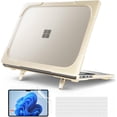 thumbnail image 1 of Case for 13.8 Inch Microsoft Surface Laptop 7 2024 Model 2036, Heavy Duty Plastic Hard Shell Laptop Cover with Kickstand, Keyboard Skin, Screen Protector, 1 of 6