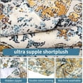thumbnail image 4 of Boho Orange Throw Pillow Covers 18x18 inch Set of 2, Rust Coral Floral Persian Carpet Double Sided Pattern Soft Plush Cushion Cover for Couch Sofa Bed Decorative, Only Pillowcase (No Insert), 4 of 6