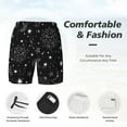 thumbnail image 5 of Haiem Space Galaxy Men'S Quick-Dry Swim Trunks: Comfortable Beach Shorts With Mesh Lining And Pockets - Ideal For Swimming And Sunbathing X-Large, 5 of 9