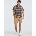 thumbnail image 6 of Real Essentials 3 Pack: Men's Regular-Fit Short Sleeve Woven Button Down Shirt with Pocket (Available in Big & Tall), 6 of 7