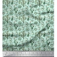 thumbnail image 1 of Soimoi Cotton Duck Fabric Floral,Succulents & Cactus Tree Printed Fabric 1 Yard 56 Inch Wide, 1 of 1
