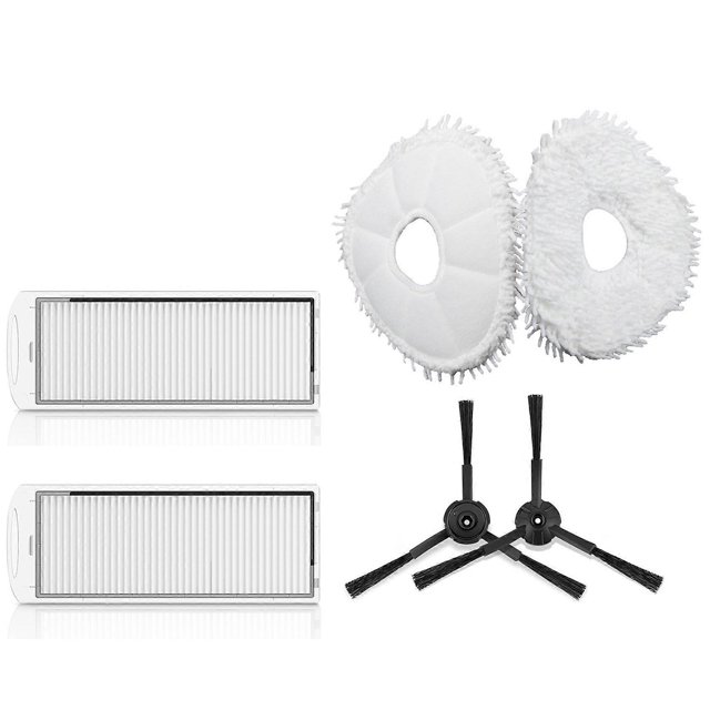 Para accesorios Cloud Whale J1 Repuestos Filtro Hepa reemplazable Trapos para fregona Cepillo lateral Barredora Rob como se muestra, como se muestra