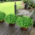 thumbnail image 3 of 6/10PCS Artificial Flowers Outdoor Faux Plants Greenery Plastic UV Resistant Flowers Spring Fall Fake Flowers for Autumn Hanging Halloween Thanksgiving Arrangement Decor, 3 of 6