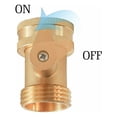 thumbnail image 4 of 3/4 Garden Hose Shutoff Valve Water Hose Faucet Connector, 4 of 8