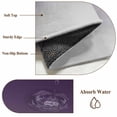 thumbnail image 6 of Purple Gray Washable Area Rug 2x6 Gradient Low-Profile Area Rugs with Non Slip Backing Indoor Floor Carpet for Entrance Living Room Bedroom Home Office, 6 of 9