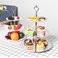 thumbnail image 2 of Soporte de exhibición de pasteles de 3 niveles Bandeja de bocadillos de postres de frutas FleinngHoz JD711620931, 2 of 7