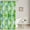 Moir Ripple Green2, variant on Geometric Decor Shower Curtain,Sacred Geometry Grid Graphic Golden Hexagon Bathroom Decor Polyester Fiber Plastic Rings Quick-Drying Waterproof for Bathtubs/Bathroom, 72x36 inches