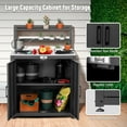 thumbnail image 4 of Feasto Garden Potting Bench with Storage Cabinet,Outdoor Gardening Table & Work Bench for Horticulture,Black, 4 of 9