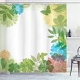 thumbnail image 1 of Ambesonne Green Flower Shower Curtain, Nature Foliage, 69"Wx84"L, Multicolor, 1 of 3