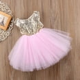 thumbnail image 7 of Bagilaanoe Toddler Baby Girl Party Dress Sequin Ruffle Sleeveless A-line Princess Dresses 12M 18M 24M 3T 4T 5T Kid Patchwork Tulle Skirt Formal Gown Dresses, 7 of 7