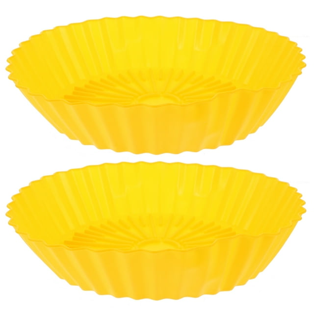 2 piezas de olla de silicona para freidora de aire, forro de silicona, cesta reutilizable para freidora de aire, accesorios para hornear.