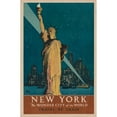 thumbnail image 3 of Adolph Treidler 13x18 Black Modern Framed Museum Art Print Titled - New York, the Wonder City of the World Travel by Train (1927), 3 of 5
