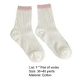 thumbnail image 7 of Dengjunhu 1 Pair Women Socks Super Breathable Thin Contrast Colors Durable Anti-deformed Hollow Out Mesh Candy Colors Super Soft Lady Stocking for Cycling, 7 of 7