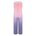 thumbnail image 5 of MSJUHEG Summer Outfits for Women Beach Sets for Women Matching Sets for Women Two Piece Sets for Women Dressy Sleeveless Round Neck Tank Tops Womens Two Piece Sets Summer Pink M, 5 of 5