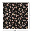 thumbnail image 5 of Pioneer Flower Floral Print Pattern Shower Curtain 72"x72", Bathroom Decorative Shower Curtain Set with 12 Hooks, Waterproof Washable, 5 of 6