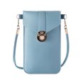 thumbnail image 1 of CAROOTU Touchable Mobile Phone Bag Multifunctional PU Wallet Cross Body Handbag with Detachable Strap for, 1 of 7