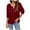 Wine, variant on biudgviw Sweatshirt for Women Button V Neck Loose Casual Long Sleeve Drop Shoulder Knit Tops Trendy Fall Winter Outfits