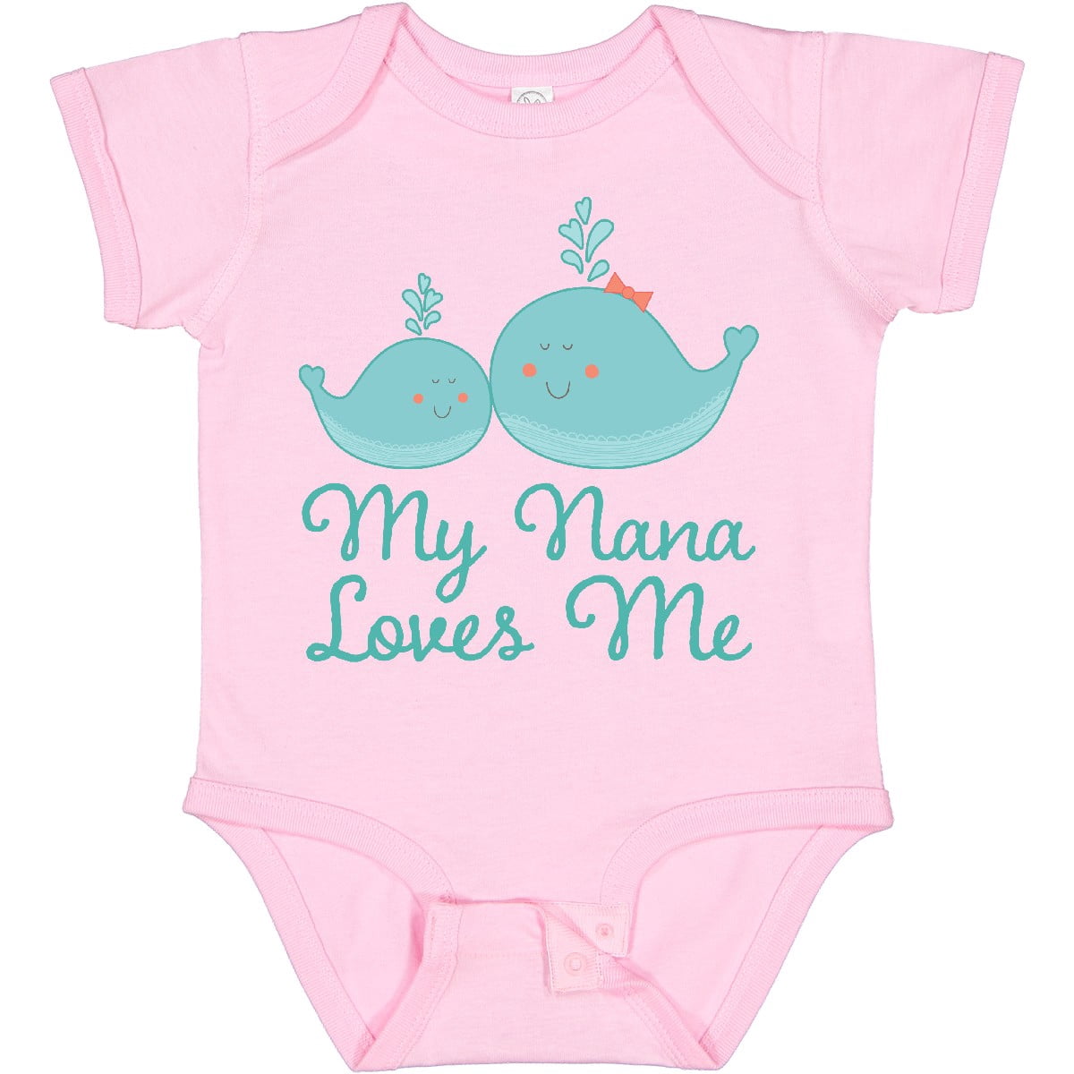 Inktastic My Nana Loves Me Boys or Girls Baby Bodysuit
