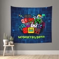thumbnail image 2 of Geometry Dash Tapestry Anime Poster Wall Hanging Art Decor For Living Room Bedroom Dorm Apartments Party Supplies Gifts 40x60 Inch, 2 of 7