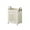 Beige, variant on Foldable Dirty Clothes Basket with Wheels Large Capacity 17.71x15.35in Plastic Laundry Hamper Bathroom Storage Organizer Collapsible Laundry Basket White/Beige 3.18lb