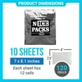 thumbnail image 3 of LIVE 2DAY Nice Packs Dry Ice for Coolers - Lunch Box Ice Packs - Dry Ice for Shipping Frozen Food - 120 Ice Packs for Lunch Bags - Reusable Ice Packs - 10 Large Sheets, Long Lasting, Flexible, 3 of 6