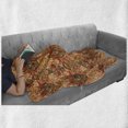 thumbnail image 6 of African Soft Flannel Fleece Throw Blanket, Motif with Pattern Design, Cozy Plush for Indoor and Outdoor Use, 50" x 70", Sand Brown Orange, by Ambesonne, 6 of 6