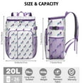 thumbnail image 3 of Mystical Unicorn and Forest Theme Backpack Cooler – Leakproof Insulated Cooler Bag with Moon & Stars Pattern for Camping & Picnics, 3 of 5