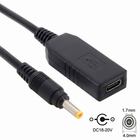 Chenyang CY USB 3.1 Type C USB-C to DC 20V 4.0 1.7mm Power Plug PD Emulator Trigger Charge Cable for Laptop Cable