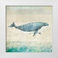 thumbnail image 1 of JMB Designs 26x26 White Modern Wood Framed Museum Art Print Titled - Whale, 1 of 4
