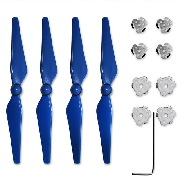 Ultimaxx 2 Pairs Quick Release Propellers Blades For DJI Phantom 4 Pro And Phantom 4 Advanced (Blue) - Installation Kit Included, Includes 2 Clockwise Propellers & 2 Counterclockwise Propellers