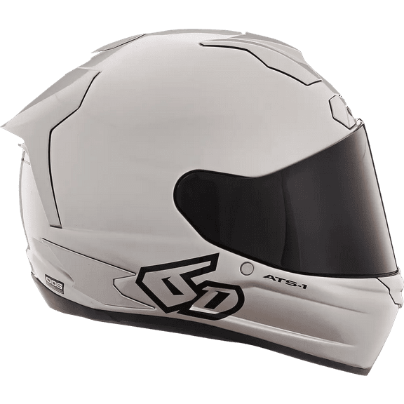 6D Helmets ATS-1R Solid Helmet (Large, Gloss Silver)