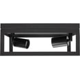thumbnail image 2 of Indoor/Outdoor Flush Mount Ceiling Light Fixture, 2-Light Square Farmhouse Close to Ceiling Entryway Light, Black, Bulbs Not Included, 2 of 6