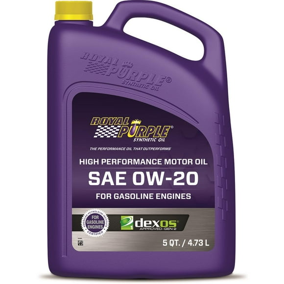 Royal Purple Oil 51020 RP Series; SAE 0W-20; Synthetic; 5 Quart Bottle; Single