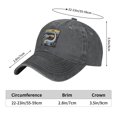 thumbnail image 6 of Mens Baseball Cap, Outdoor Casual Sports Cap Classic Curved Brim Hat - Adjustable Cowboy Hat, Ancient Dinosaur- Deep Heather, 6 of 8