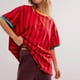 thumbnail image 4 of Fiudx Ropa de Mujer Blusa de Manga Corta con Cuello Redondo y Estampado Cómodo Informal para Mujer a La Moda, 4 of 7