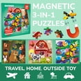 thumbnail image 3 of Quokka Magnetic Puzzles for Toddlers 2-4 - 36 Pcs Animal Travel Puzzles Games for Kids Ages 3-6, 3 of 8